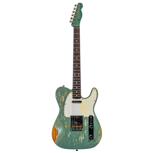 Fender Custom Shop Russo Music '60 Telecaster Custom Heavy Relic Electric Guitar, Eden Green, Dennis Galuszka Masterbuilt