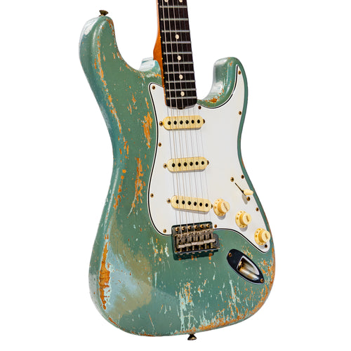 Fender Custom Shop Russo Music '60 Stratocaster Heavy Relic Electric Guitar, Eden Green, Dennis Galuszka Masterbuilt