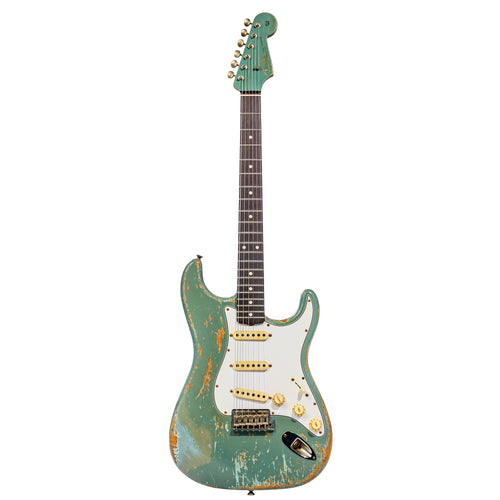 Fender Custom Shop Russo Music '60 Stratocaster Heavy Relic Electric Guitar, Eden Green, Dennis Galuszka Masterbuilt