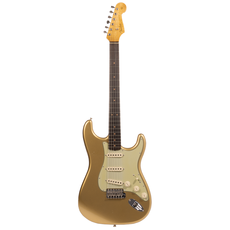 Fender Custom Shop Limited '64 Stratocaster Electric Guitar Journeyman Relic, Aztec Gold