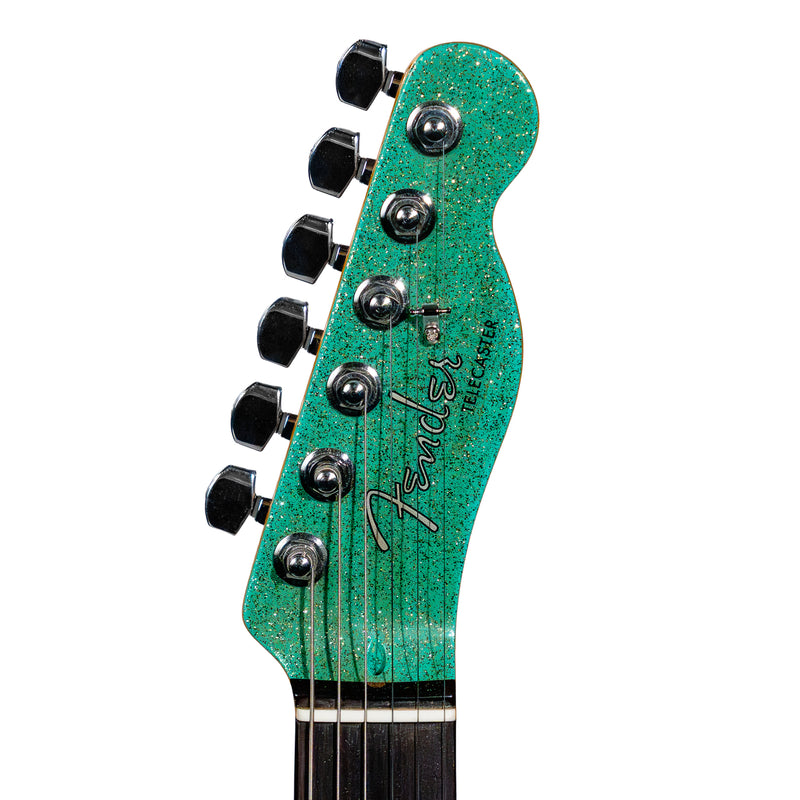 Fender Custom Shop Limited Dual Stack HS Telecaster DLX Closet Classic Electric Guitar, Seafoam Sparkle