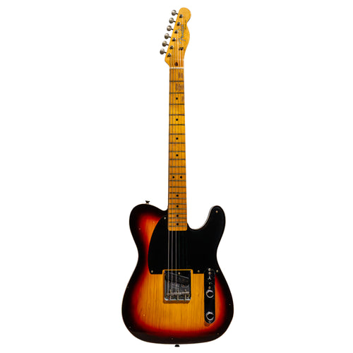Fender Custom Shop '52 Esquire Journeyman Relic Electric Guitar, Chocolate 3-Color Sunburst