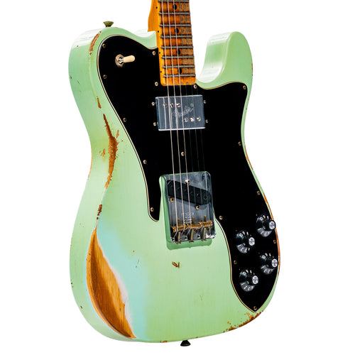 Fender Custom Shop Telecaster Custom Relic Guitar, Faded Surf Green