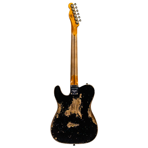 Fender Custom Shop Limited Edition '57 Telecaster Super Heavy Relic Electric Guitar, Black