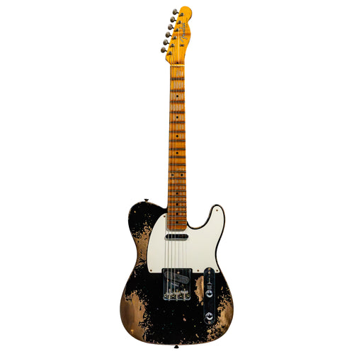 Fender Custom Shop Limited Edition '57 Telecaster Super Heavy Relic Electric Guitar, Black