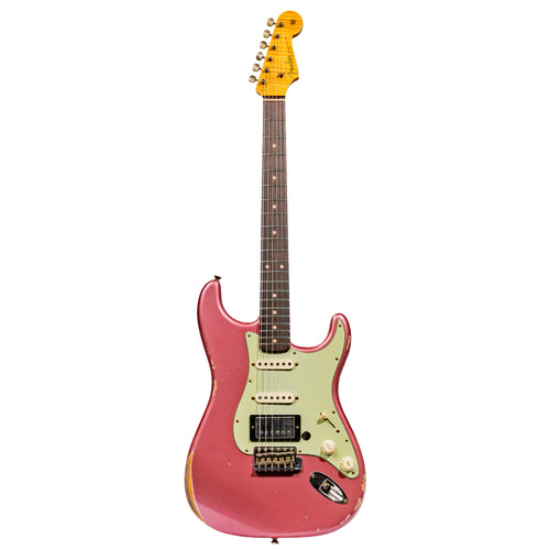 Fender Custom Shop '59 Stratocaster HSS Relic Electric Guitar, Burgundy Mist Metallic