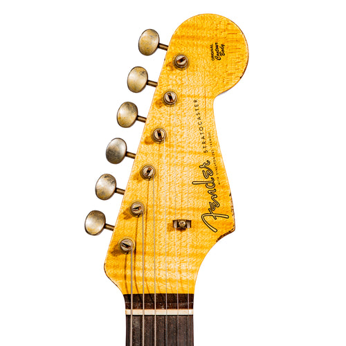 Fender Custom Shop '59 Stratocaster HSS Relic Electric Guitar, Burgundy Mist Metallic
