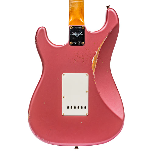 Fender Custom Shop '59 Stratocaster HSS Relic Electric Guitar, Burgundy Mist Metallic