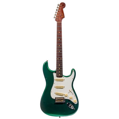 Fender Custom Shop Postmodern Stratocaster Journeyman Relic Electric Guitar, Aged British Racing Green