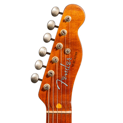Fender Custom Shop '52 Telecaster Relic Electric Guitar, Dark Faded Aged Antique Burst