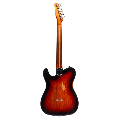 Fender Custom Shop '52 Telecaster Relic Electric Guitar, Dark Faded Aged Antique Burst