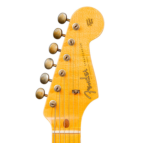 Fender Custom Shop '59 Stratocaster Journeyman Relic Electric Guitar, Faded Aged Daphne Blue
