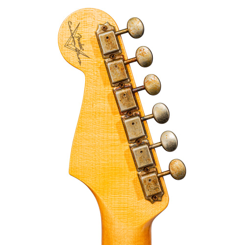 Fender Custom Shop '59 Stratocaster Journeyman Relic Electric Guitar, Faded Aged Daphne Blue