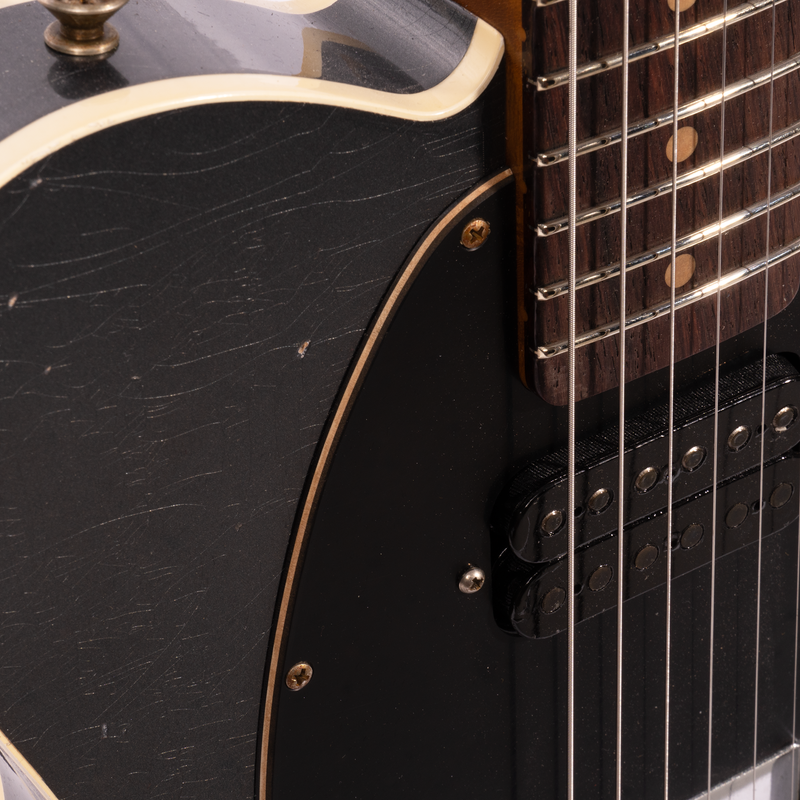 Fender Custom Shop Limited Edition HS Telecaster Custom Relic, Aged Charcoal Frost Metallic