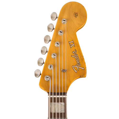 Fender Custom Shop George Harrison 1967 Bass VI, Rosewood Fingerboard, Bleached 3-Color Sunburst