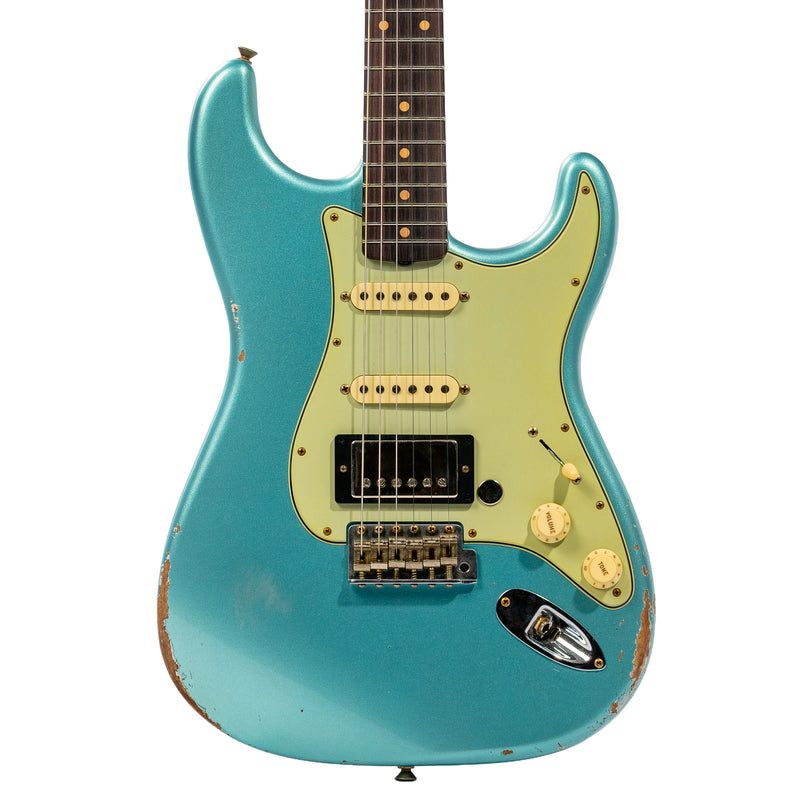 Fender Custom Shop Limited Stratocaster HSS Relic Guitar, Daphne Blue