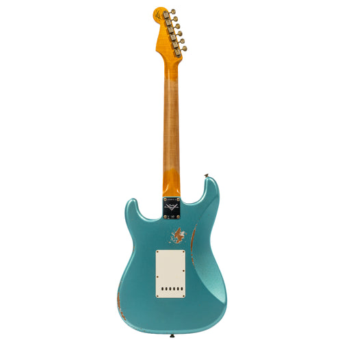 Fender Custom Shop Limited Stratocaster HSS Relic Guitar, Daphne Blue