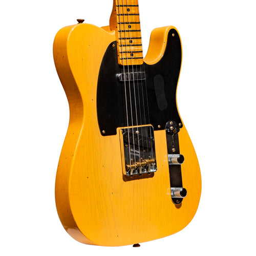 Fender Custom Shop '51 Telecaster Journeyman Relic Electric Guitar, Aged Nocaster Blonde