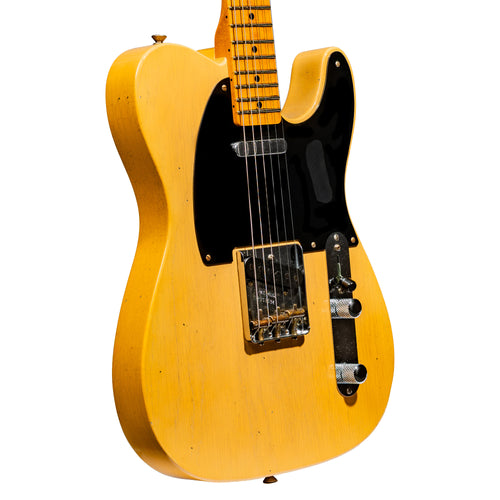 Fender Custom Shop '51 Telecaster Journeyman Relic Electric Guitar, Aged Nocaster Blonde