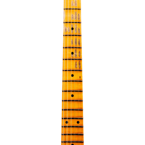 Fender Custom Shop '56 Esquire Relic Electric Guitar, Super Faded Burgundy Mist Metallic