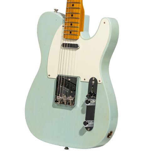 Fender Custom Shop '55 Telecaster Journeyman Relic Electric Guitar, Super Aged Sonic Blue