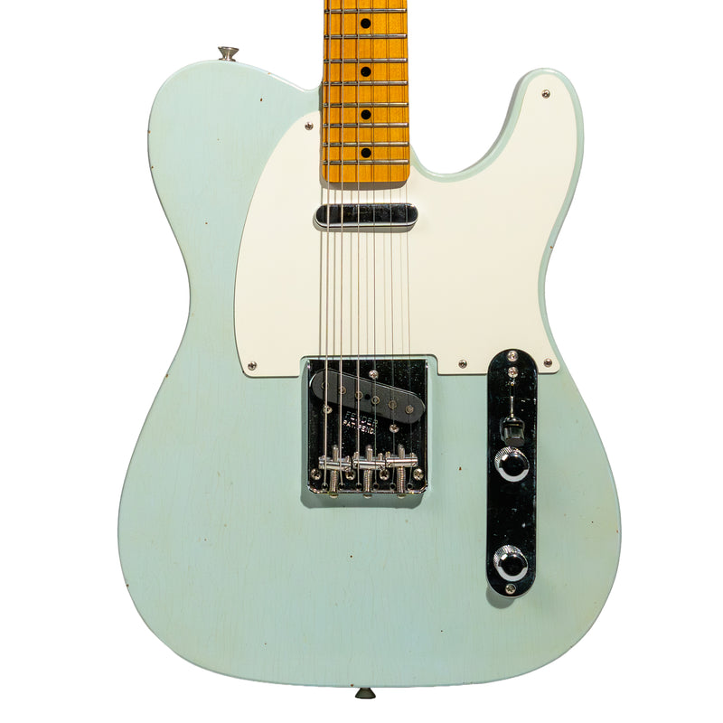 Fender Custom Shop '55 Telecaster Journeyman Relic Electric Guitar, Super Aged Sonic Blue