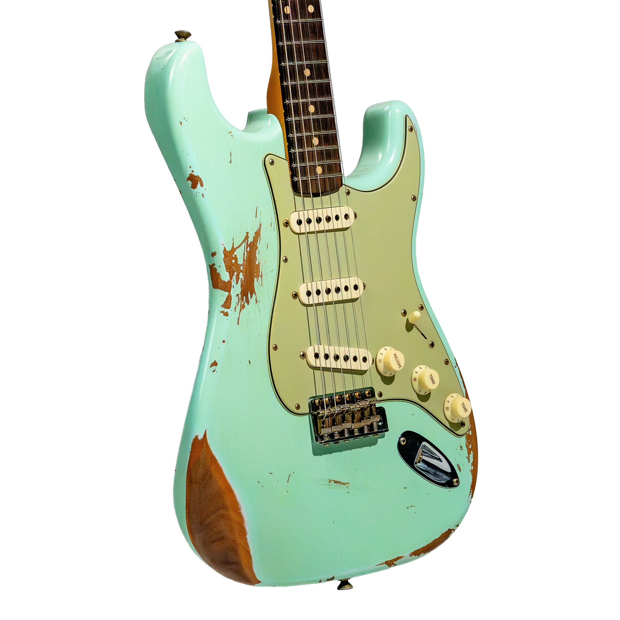 ギター SurfGreen Relic LaquerFinishStratocaster Fender Custom Shop NAMM '62 Stratocaster Relic Guitar Surf Green