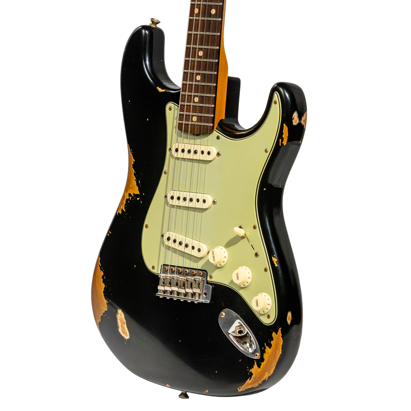 Fender Custom Shop Limited Edition NAMM '62 Stratocaster Heavy Relic Electric Guitar, Black