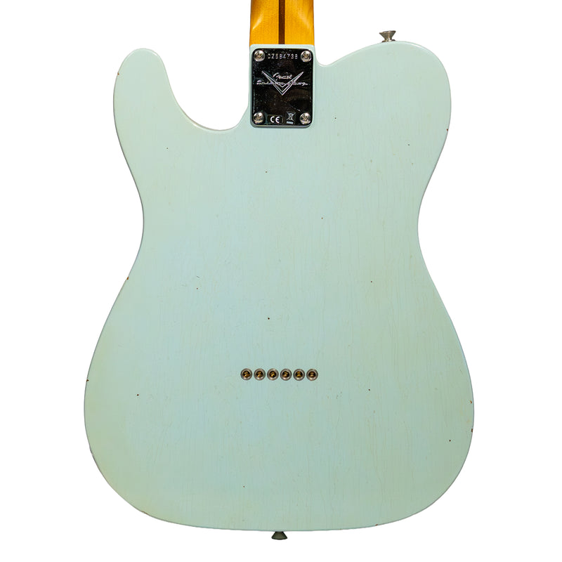 Fender Custom Shop '55 Telecaster Journeyman Relic Electric Guitar, Super Aged Sonic Blue