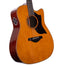 Yamaha A Series A3M Dreadnought Cutaway Acoustic Electric Guitar, Spruce Top, Mahogany Back And Sides, Vintage Natural