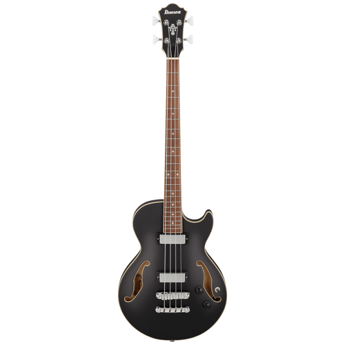 Ibanez AGB200 Semi-Hollow Electric Bass Guitar, Black Flat