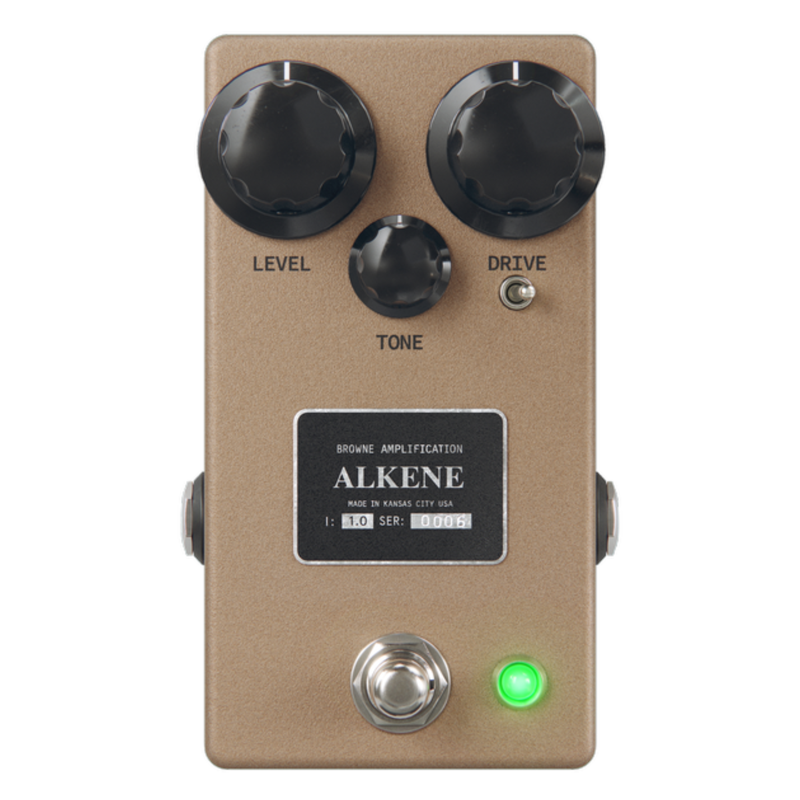 browne atom pedal Browne Amplification The Alkene Nashville Overdrive Effect Pedal