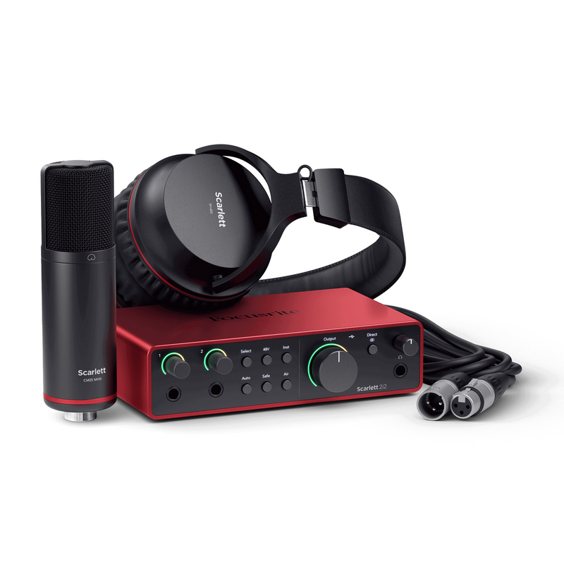 Focusrite Scarlett 2i2 Studio 4th Gen USB Audio Interface, Bundle