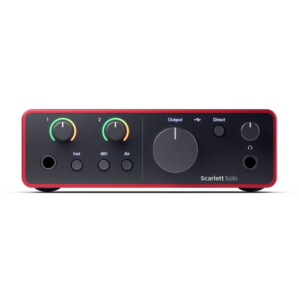 Focusrite Scarlett Solo 4th Gen USB Interface w/SW, w/Headphones