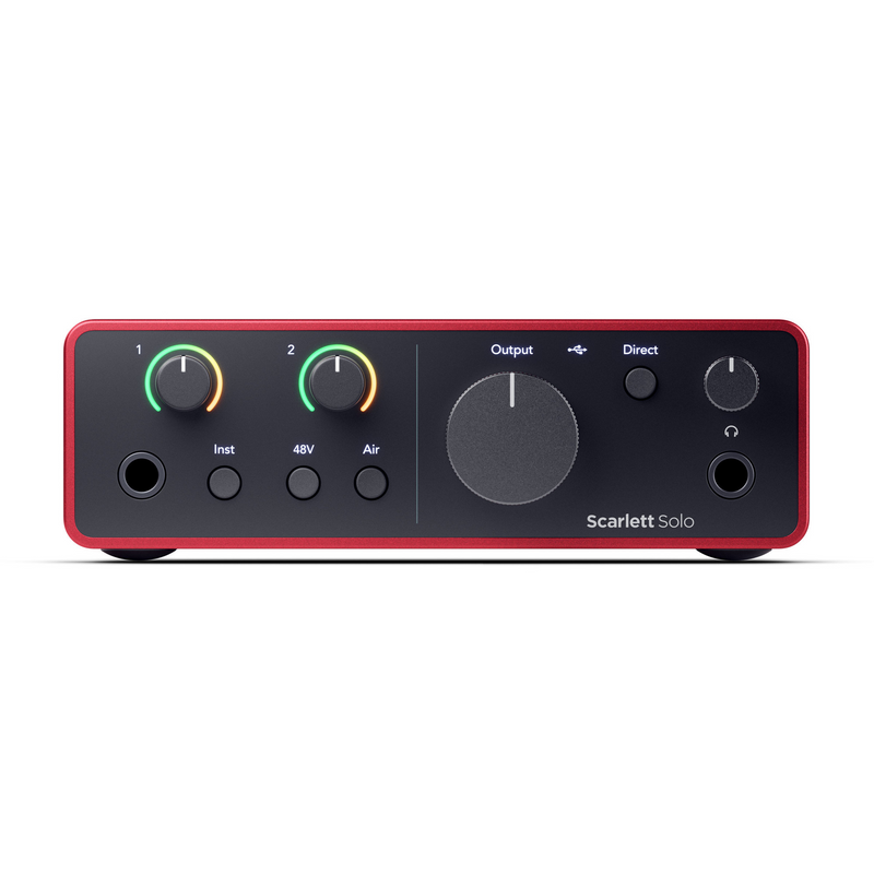 Focusrite Scarlett Solo Studio 4th Gen USB Audio Interface, Bundle