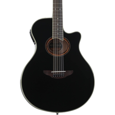Yamaha APX700 Thinline 12-String Acoustic-Electric Guitar, Black