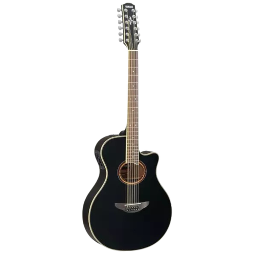 Yamaha APX700 Thinline 12-String Acoustic-Electric Guitar, Black