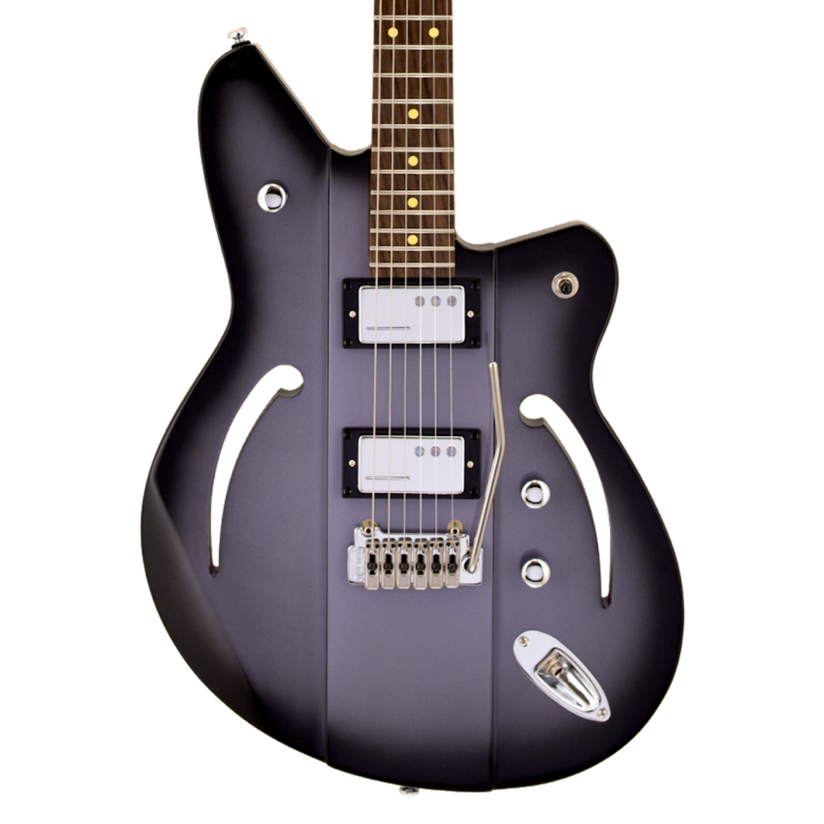 2024 Reverend Airsonic W Electric Guitar, Rosewood Fingerboard, Periwinkle Burst