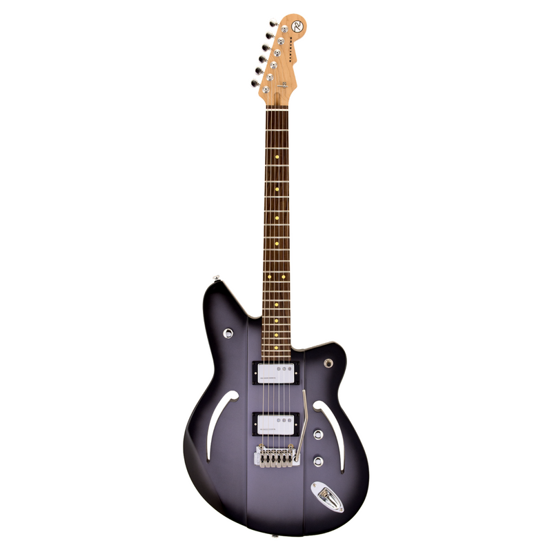 Reverend Airsonic W Electric Guitar, Rosewood Fingerboard, Periwinkle Burst