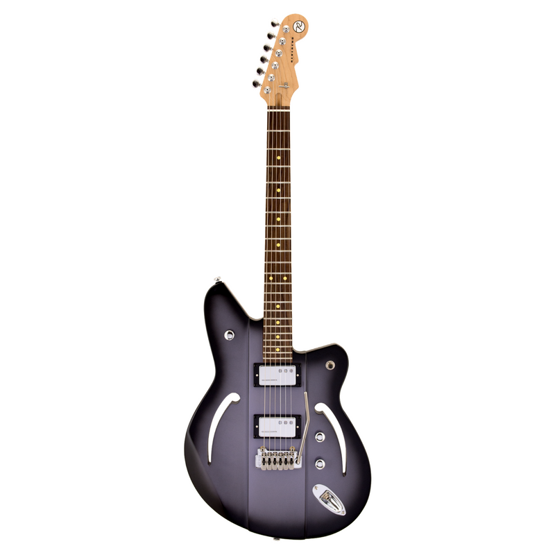 Reverend Airsonic W Electric Guitar, Roasted Maple Neck & Fingerboard, Periwinkle Burst