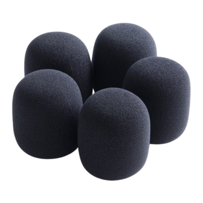 On-Stage Microphone Windscreen 5-Pack, Black