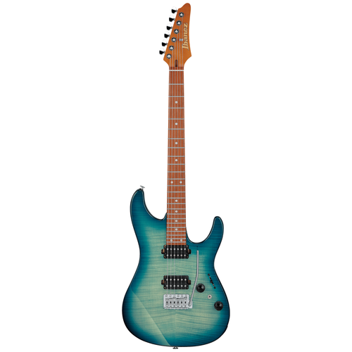 Ibanez AZ24S1FTXB Standard Electric Guitar, Transparent Turquoise Burst