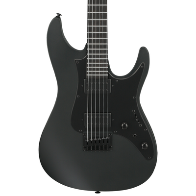 Ibanez AZ Iron Label 6 String Electric Guitar, Black Flat