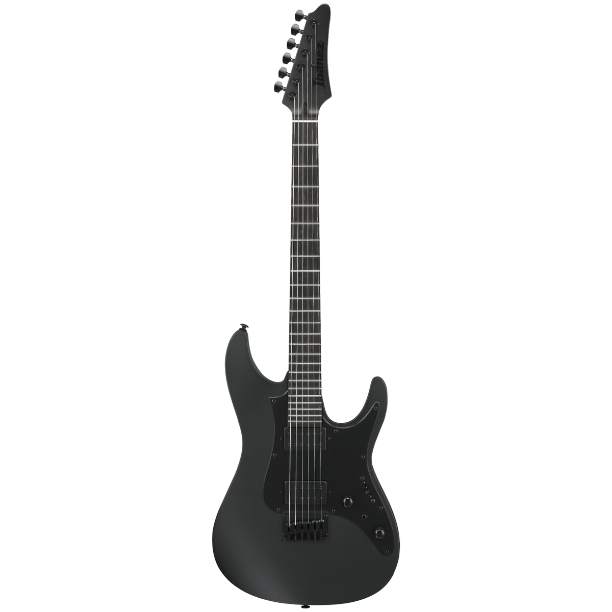 Ibanez AZ Iron Label 6 String Electric Guitar, Black Flat