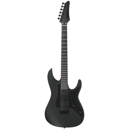 Ibanez AZ Iron Label 6 String Electric Guitar, Black Flat