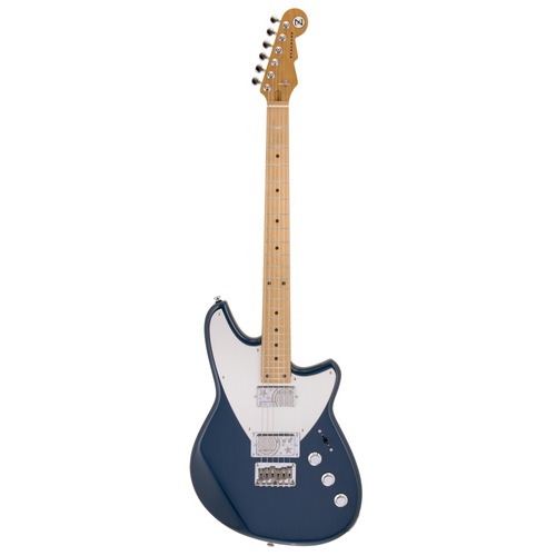 Reverend Billy Corgan Drop Z, Roasted Maple Neck & Fingerboard, Gloss High Tide Blue
