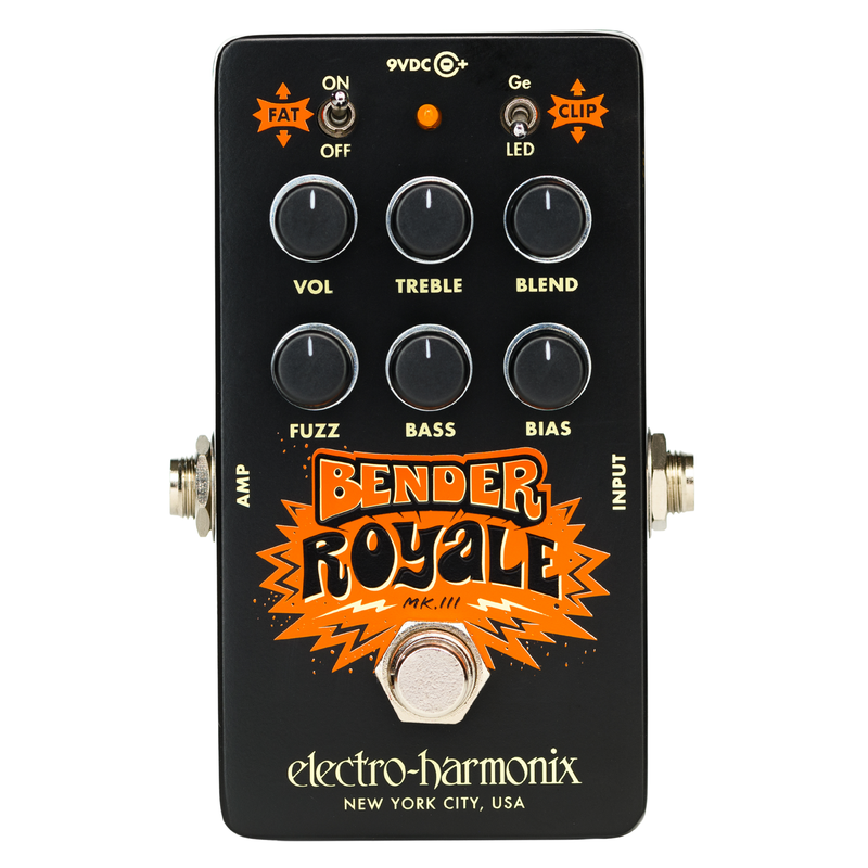 tone bender pedal Electro-Harmonix Bender Royale Fuzz Effect Pedal, Black