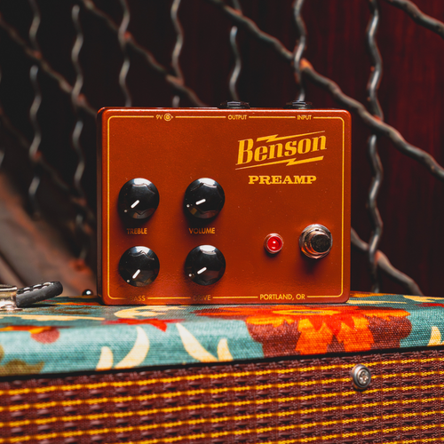 Benson Amps Preamp Effect Pedal Limited Brown and Gold