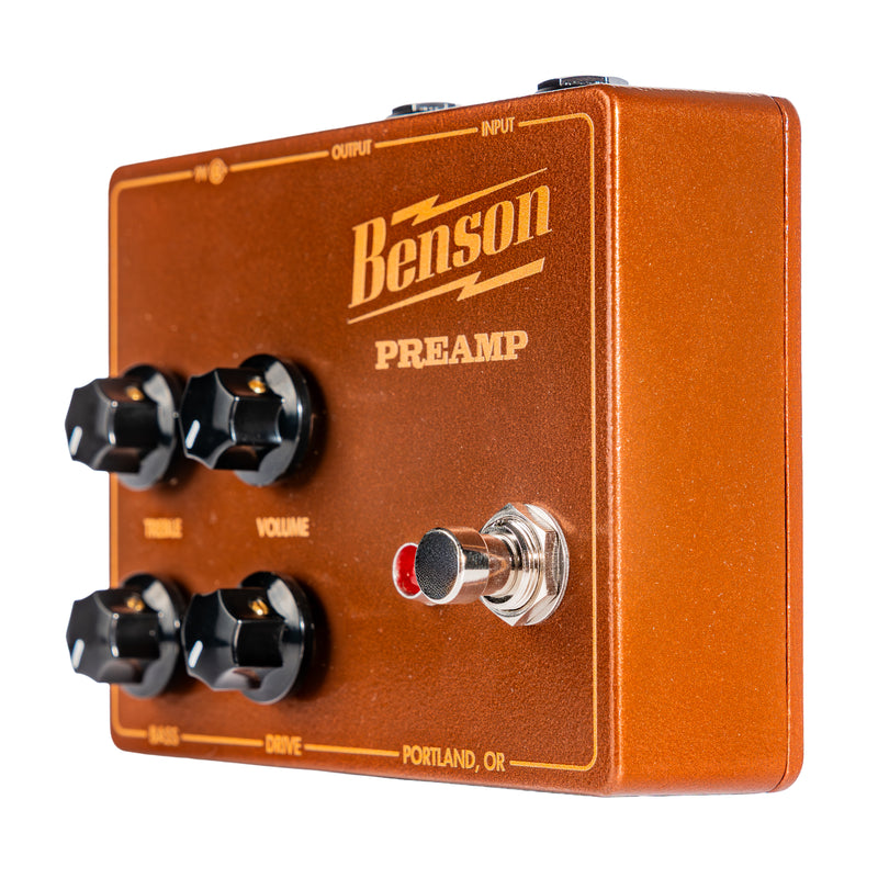 Benson Amps Preamp Effect Pedal, Russo Music Exclusive Brown and Gold