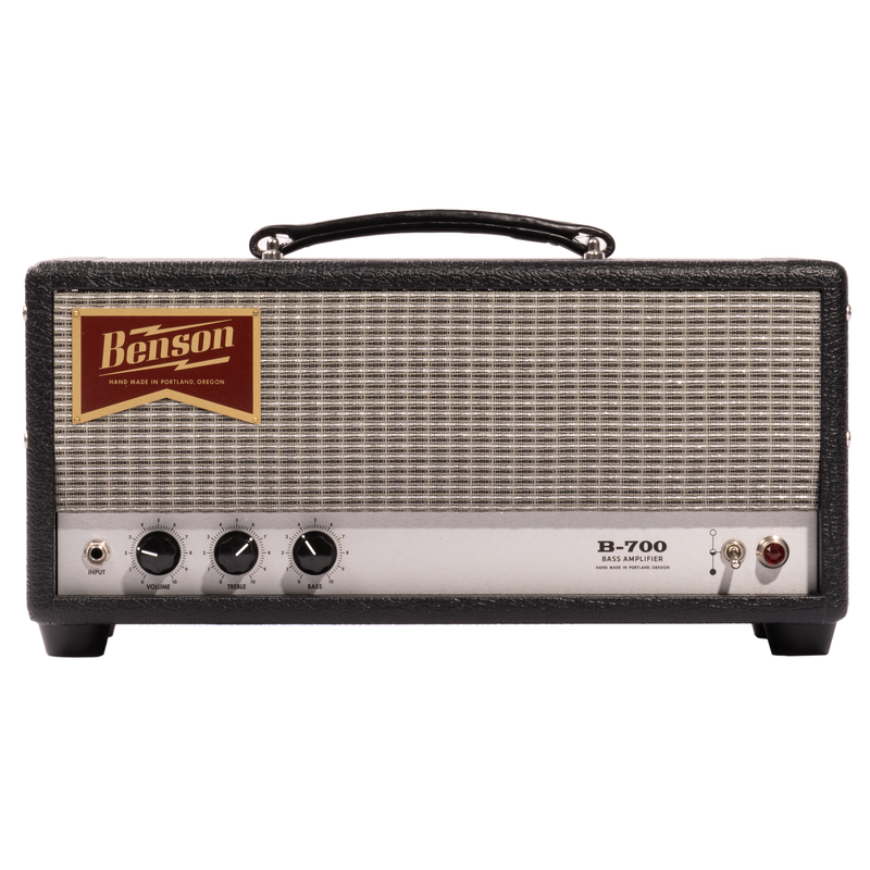 Benson Amps B700 Bass Amplifier Head, Black Tolex w/Silver Grille